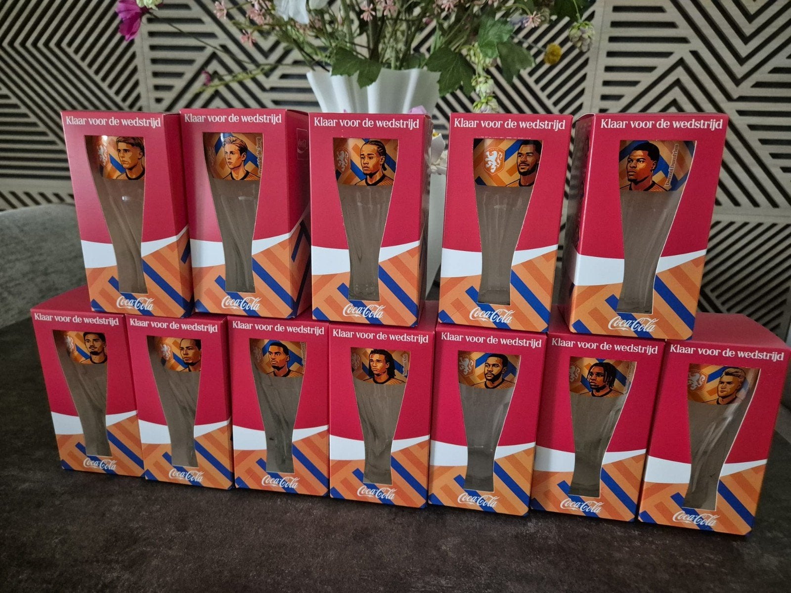 Complete set van 12 Coca-Cola WK voetbal glazen, Ophalen of Verzenden, Zo goed als nieuw