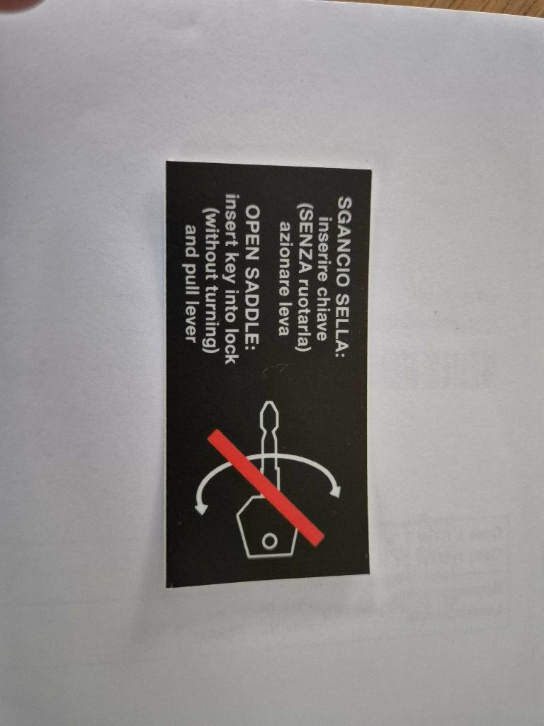 decal saddle lock monster, Motoren, Ophalen, Nieuw