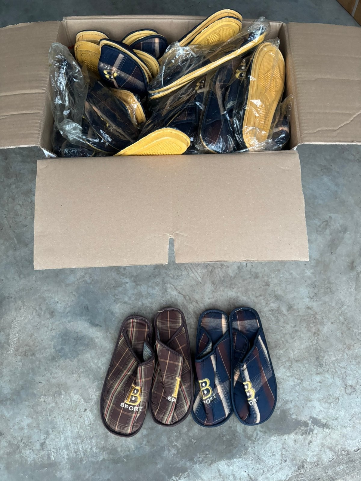 Complete Partij Heren Slippers | Nieuw | 42 Paar, Slippers, AZ Trading B2B, Blauw, Nieuw