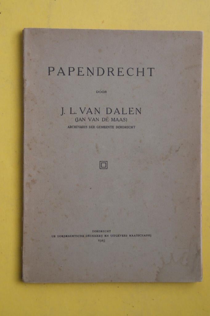 J.L. van Dalen, PAPERDRECHT, Ophalen of Verzenden, Zo goed als nieuw