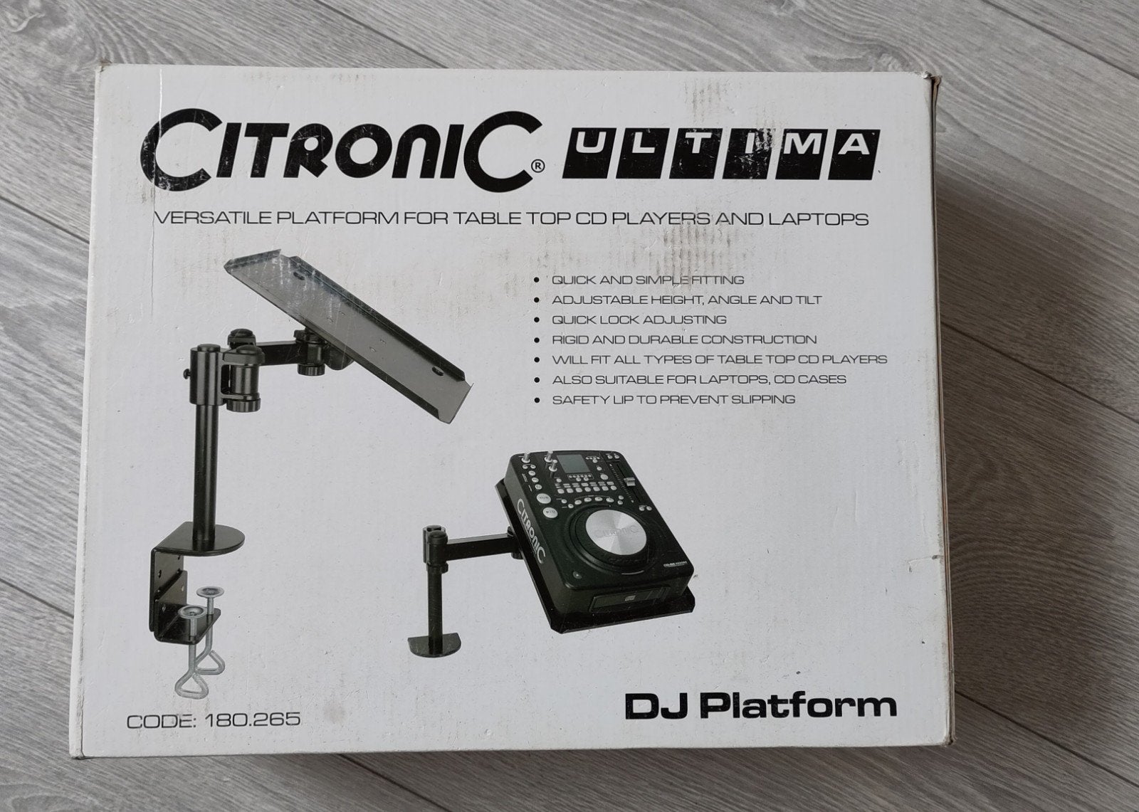 2x Citronic DJ Platform, ook handig voor laptop. In doos., Muziek en Instrumenten, Dj-sets en Draaitafels, Ophalen, Zo goed als nieuw