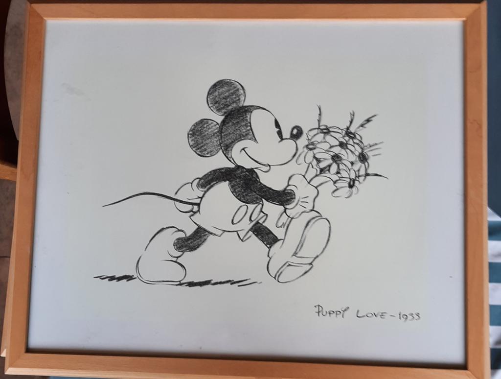 Vintage Mickey Mouse Schetsen - 'Puppy Love' & 'Skippy', Ophalen of Verzenden