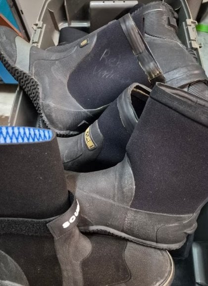 Droogpak schoenen, Ophalen of Verzenden, Zo goed als nieuw, Duikpak