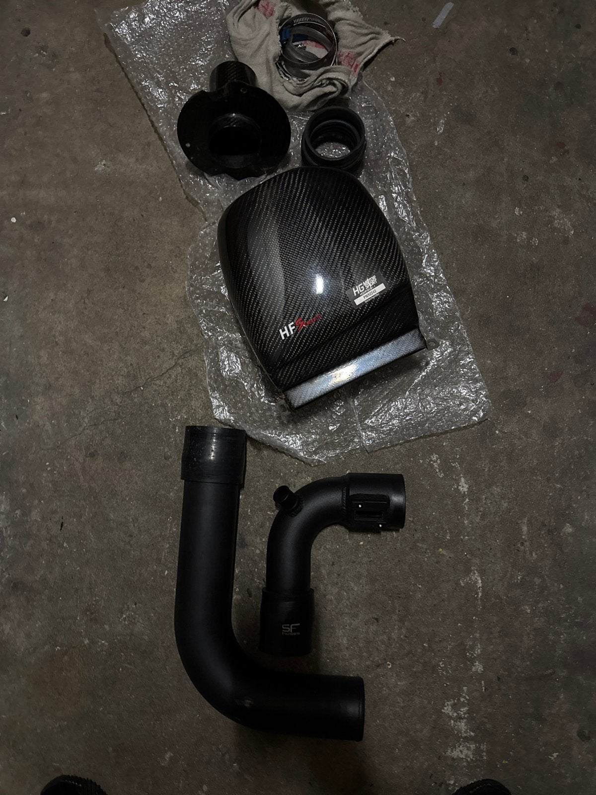 HG Motorsport Carbon Airbox met SF Hoses, Ophalen of Verzenden, Gebruikt, Overige automerken