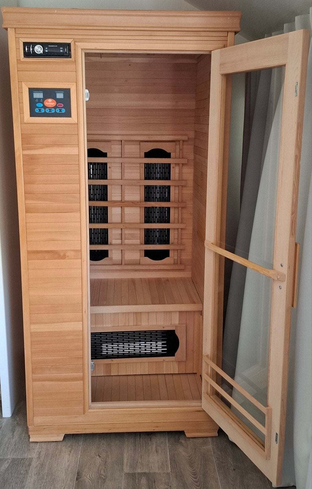 1 persoons Infrarood Sauna van Fonteyn, Ophalen, Gebruikt, Infrarood, Complete sauna