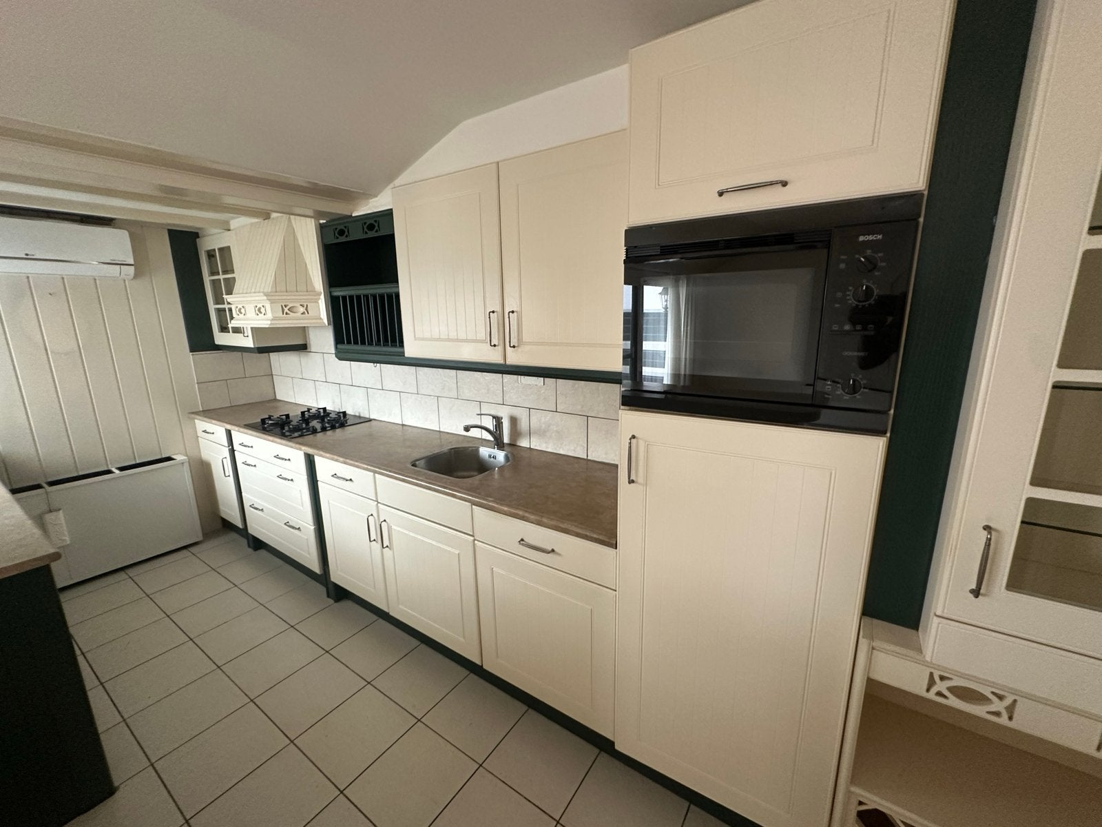 Keuken compleet met apparatuur / Bosch Combi oven, Ophalen, Gebruikt, Graniet of Steen, Hoekkeuken