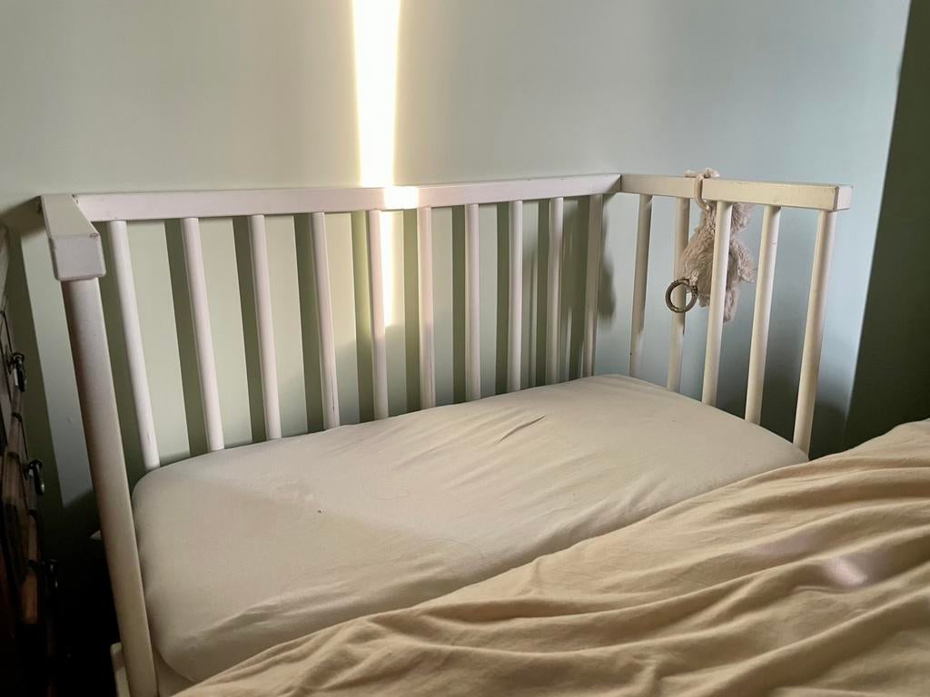 Cosleeper of wieg incl matras en beddengoed, Ophalen, Overige maten, Hout, Verstelbaar
