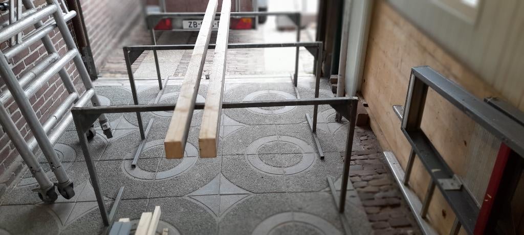 Stalen schragen, Ophalen, Gebruikt, Overige typen, Minder dan 2 meter
