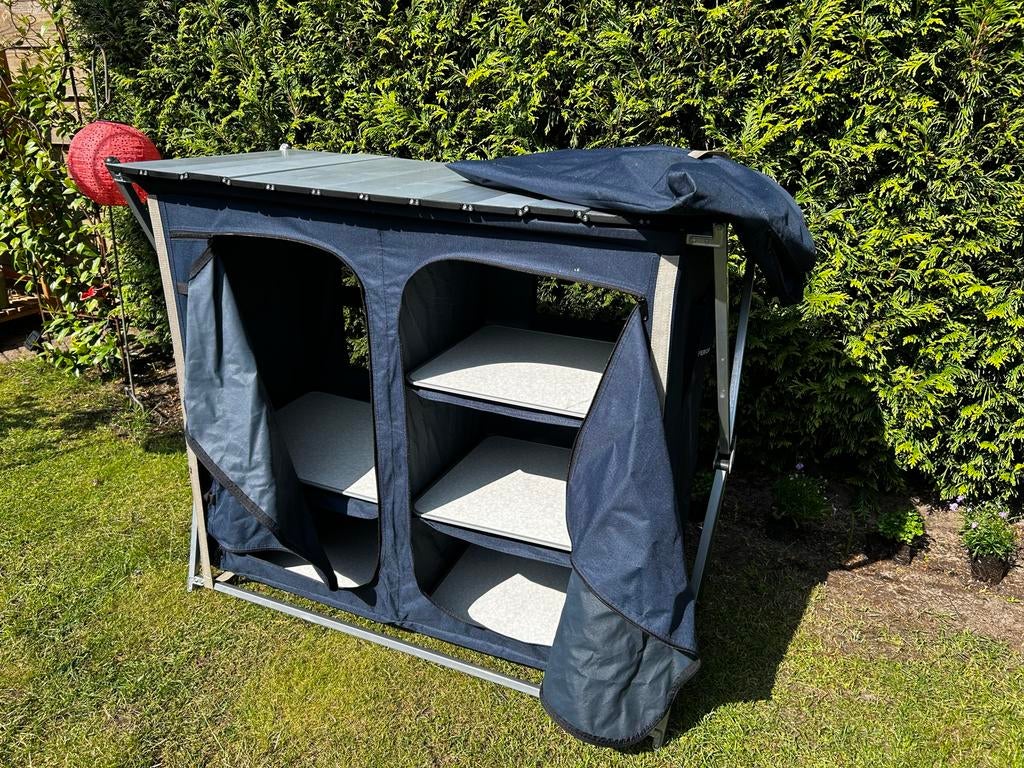 Hypercamp campingkast met aluminium blad, Caravans en Kamperen, Kampeermeubelen, Ophalen, Gebruikt, Campingkast