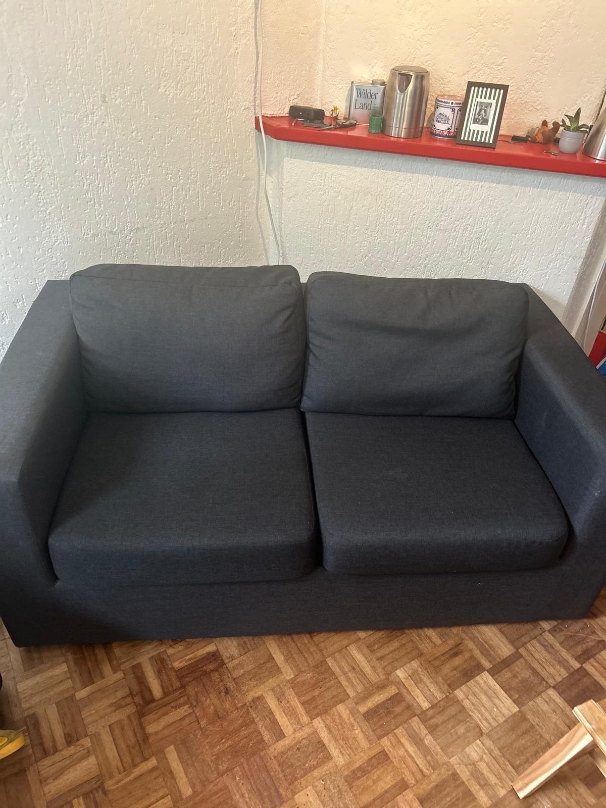 Comfortabele tweepersoonsbank, Huis en Inrichting, Banken | Bankstellen, Ophalen, Gebruikt, 150 tot 200 cm, Tweepersoons