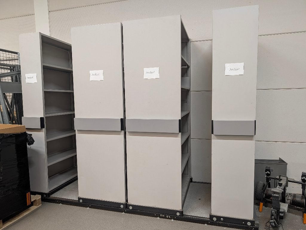 Verrijdbare archiefkasten / rolsysteem kasten, Ophalen, Gebruikt, Modern kantoor, Archief, 200 cm of meer