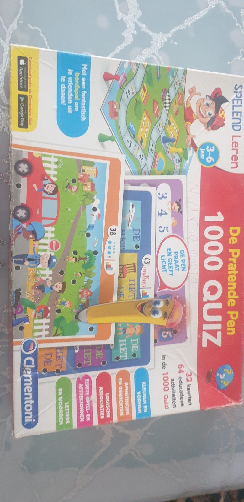 Clementoni De Pratende Pen 1000 Quiz (3-6 jaar), Ophalen, Gebruikt, Taal en Lezen, Met licht