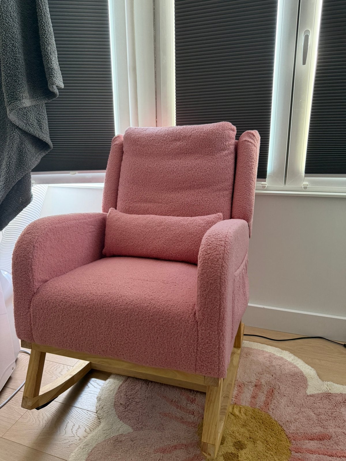 Roze Teddy Schommelstoel, Ophalen, Zo goed als nieuw, Minder dan 75 cm, 50 tot 75 cm
