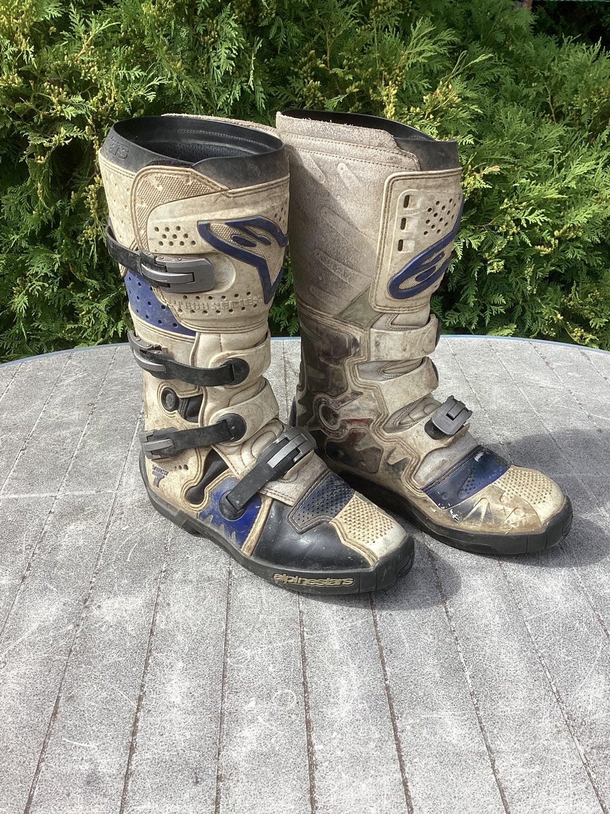Crosslaarzen alpinesrars tech 7 maat 45/46, Motoren, Kleding | Motorkleding, Laarzen, Tweedehands, Ophalen of Verzenden