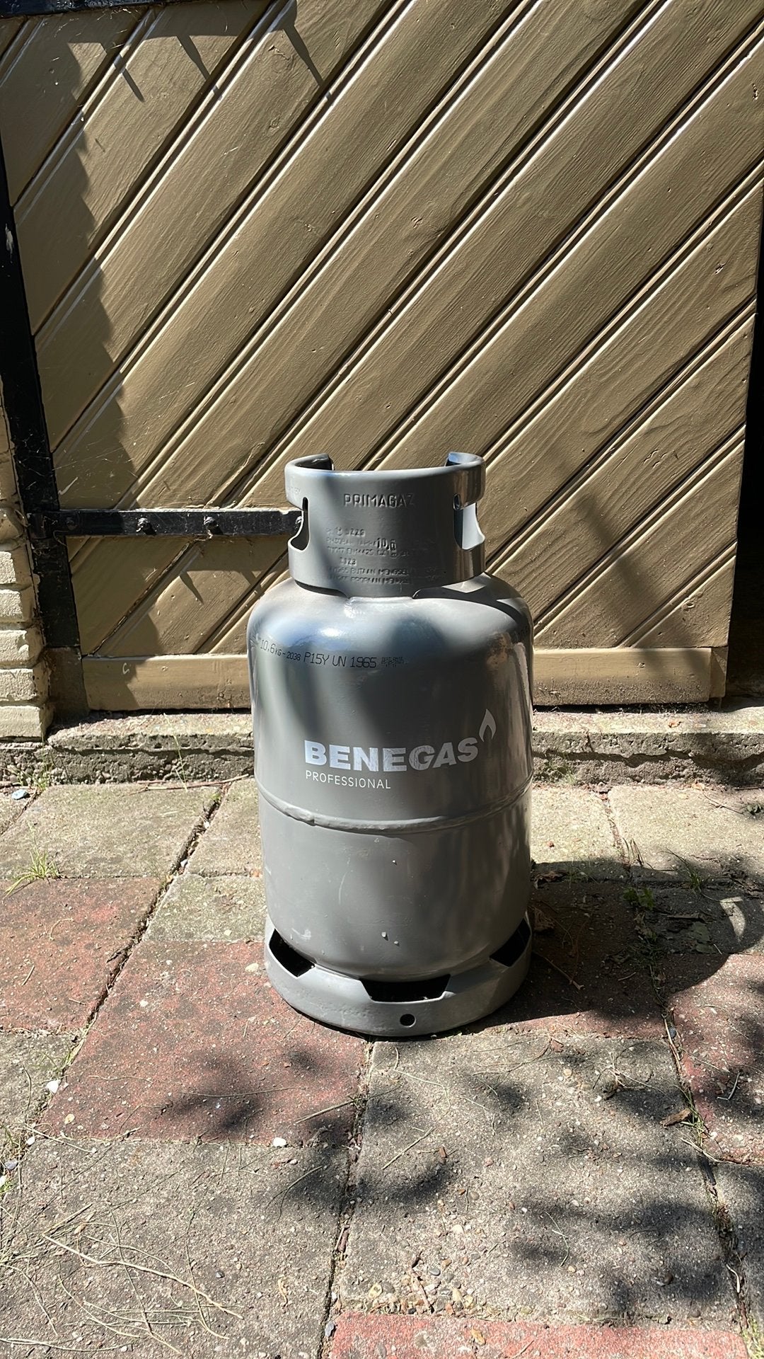 Primagaz Benegas Gasfles 10,5 KG verzegeld gevuld, Ophalen of Verzenden, Zo goed als nieuw