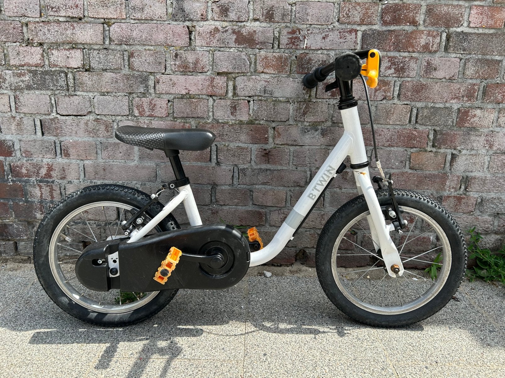 B'Twin kinderfiets 14 inch fiets, Ophalen, Gebruikt, Minder dan 16 inch
