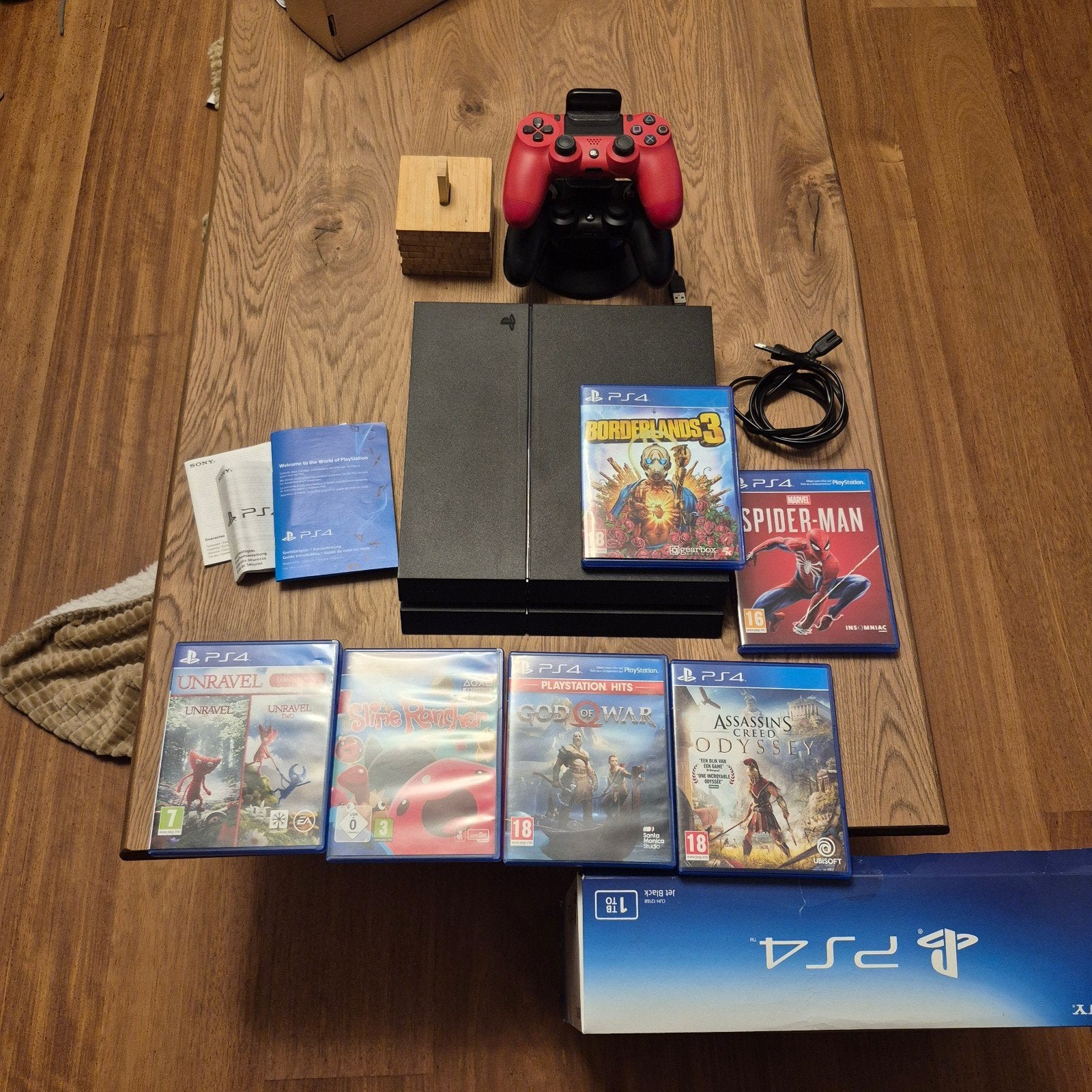 PlayStation 4 - 1TB - incl. controllers en spelletjes, Spelcomputers en Games, Online, Gebruikt, Overige genres, 2 spelers