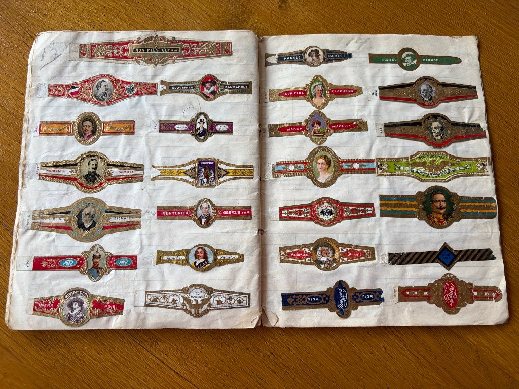Te koop klassieke sigarenbandjes, Ophalen of Verzenden, Gebruikt, Sigarenbandjes
