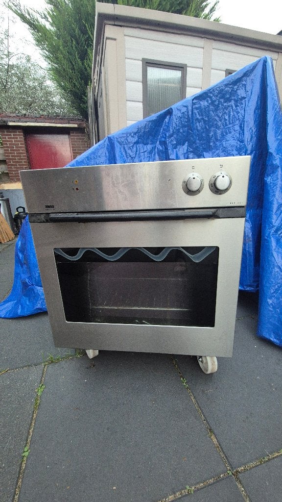 Zanussi Inbouw Oven - Werkt perfect, glas moet gelijmd, Witgoed en Apparatuur, Minder dan 45 cm, Gebruikt, Oven, Zanussi