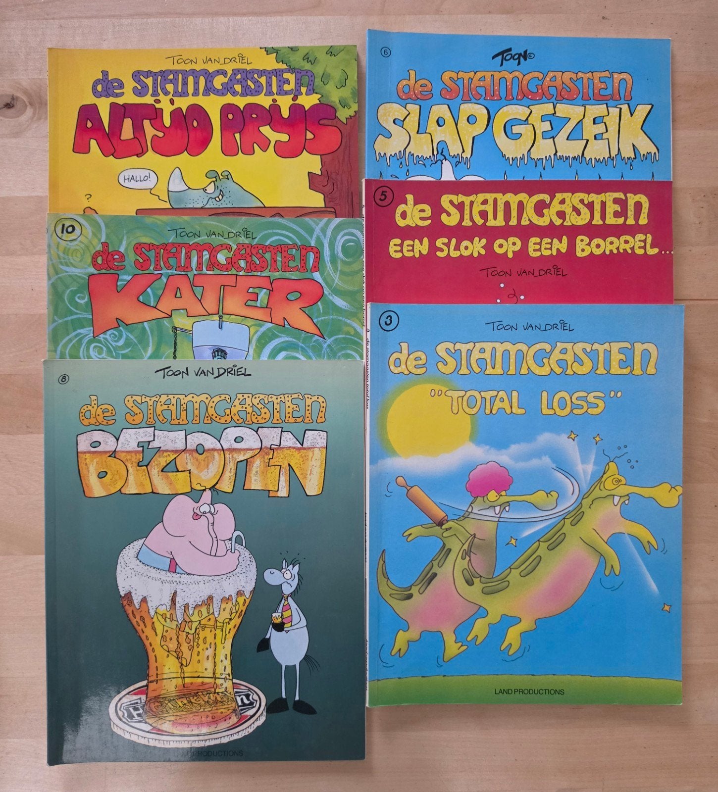 Stripboeken Stamgasten, Toon van Driel, Meerdere stripboeken, Ophalen of Verzenden, Gelezen