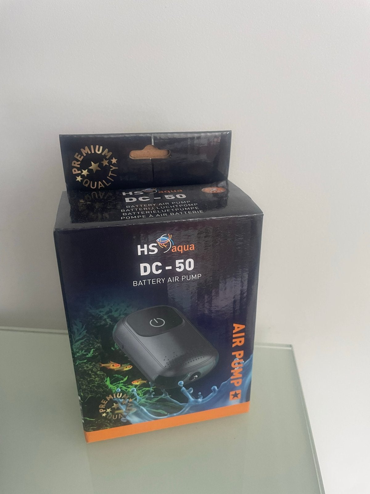 Lucht pomp op Batterij (Nieuw), HS Aqua, Nieuw, Ophalen of Verzenden, Inclusief toebehoren