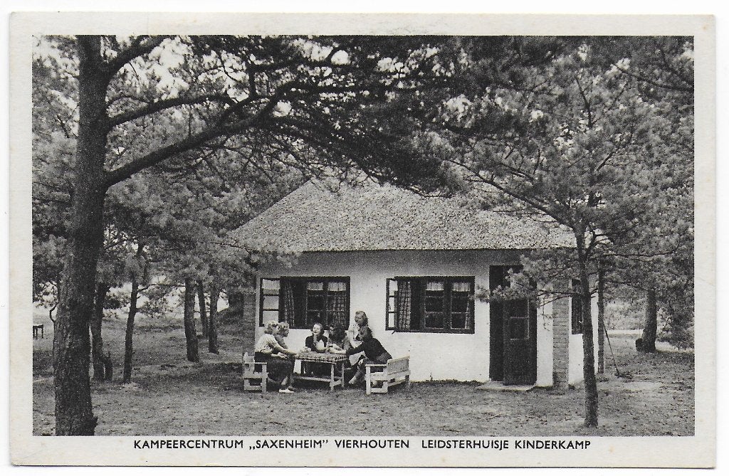 Vierhouten kinderkamp Saxenheim Ansichtkaart uit1952 (B7559, Ophalen of Verzenden, 1940 tot 1960, Gelopen