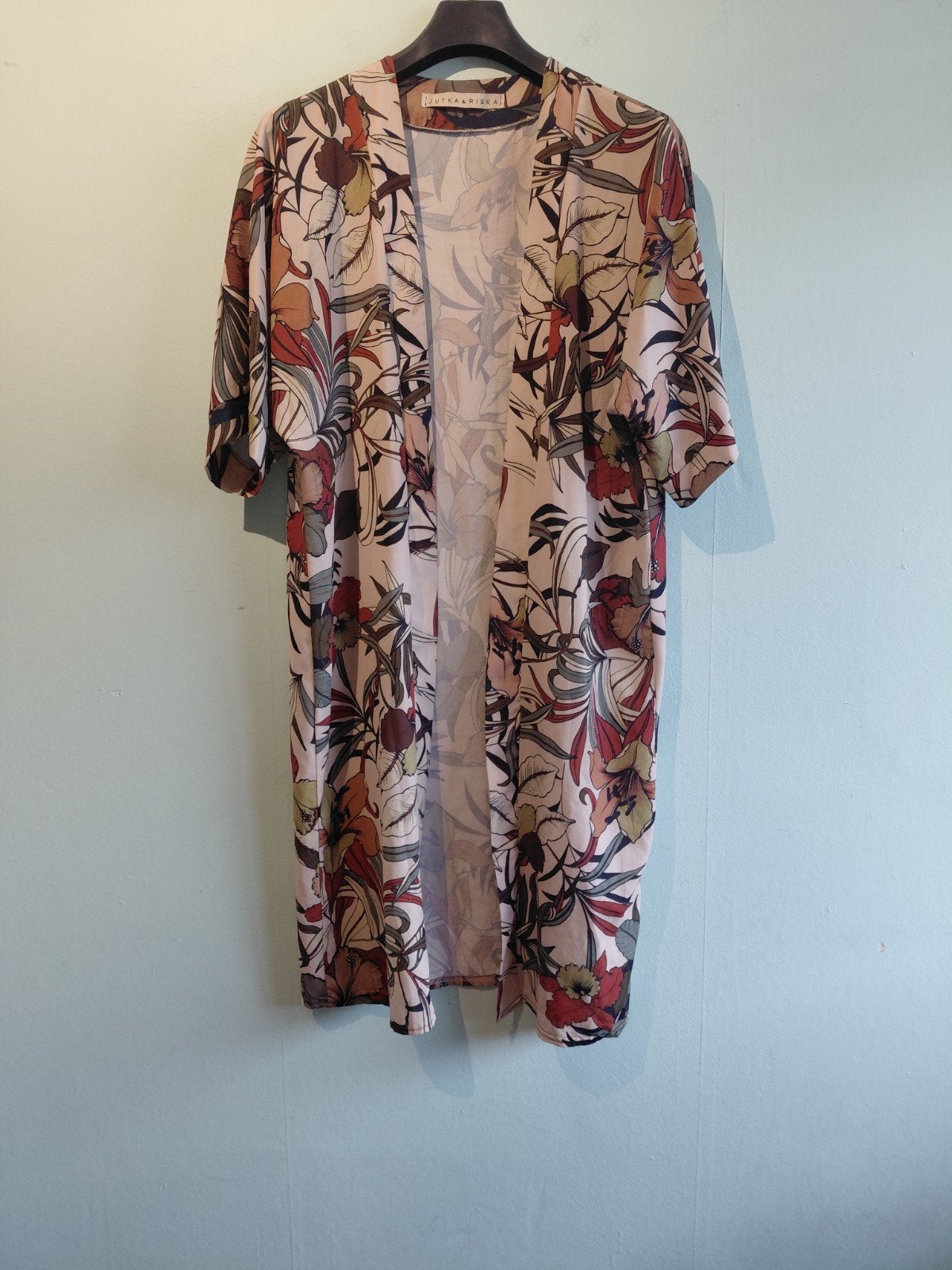 Jutka & Riska Kimono met bloemenprint, Maat 38/40 (M), Jutka & Riska, Meerkleurig, Ophalen of Verzenden