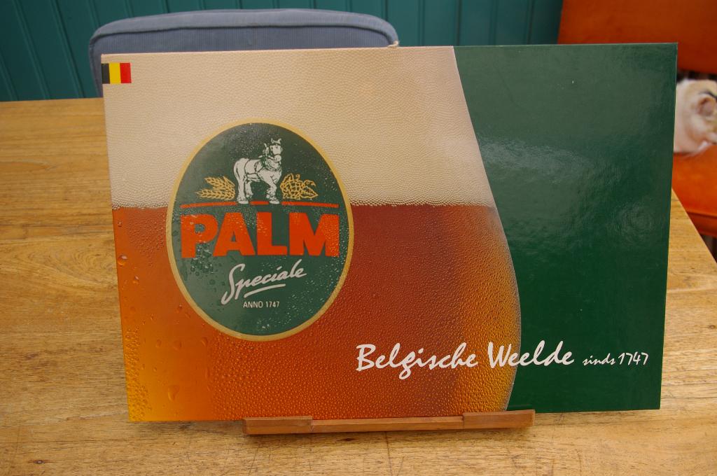 2 X PALM bierreclame, Ophalen of Verzenden, Zo goed als nieuw, Reclamebord, Plaat of Schild, Palm