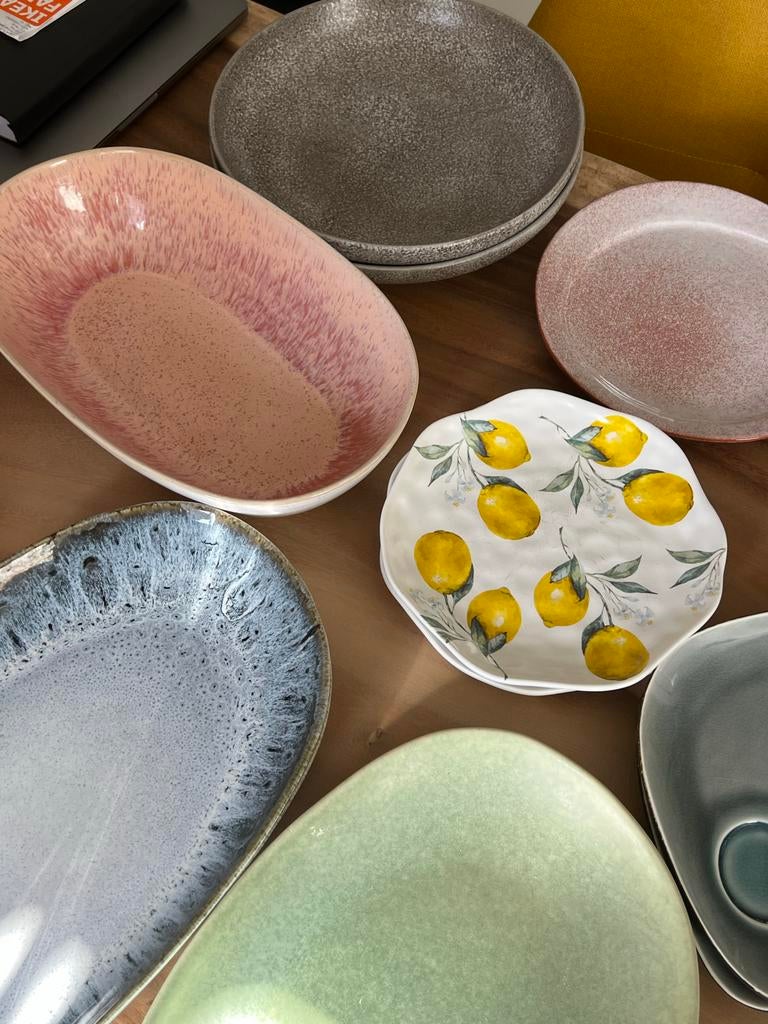 Diverse borden van topmerken - Steelite, H&M Home, Sissyboy, Ophalen, Gebruikt, Keramiek, Bord(en)
