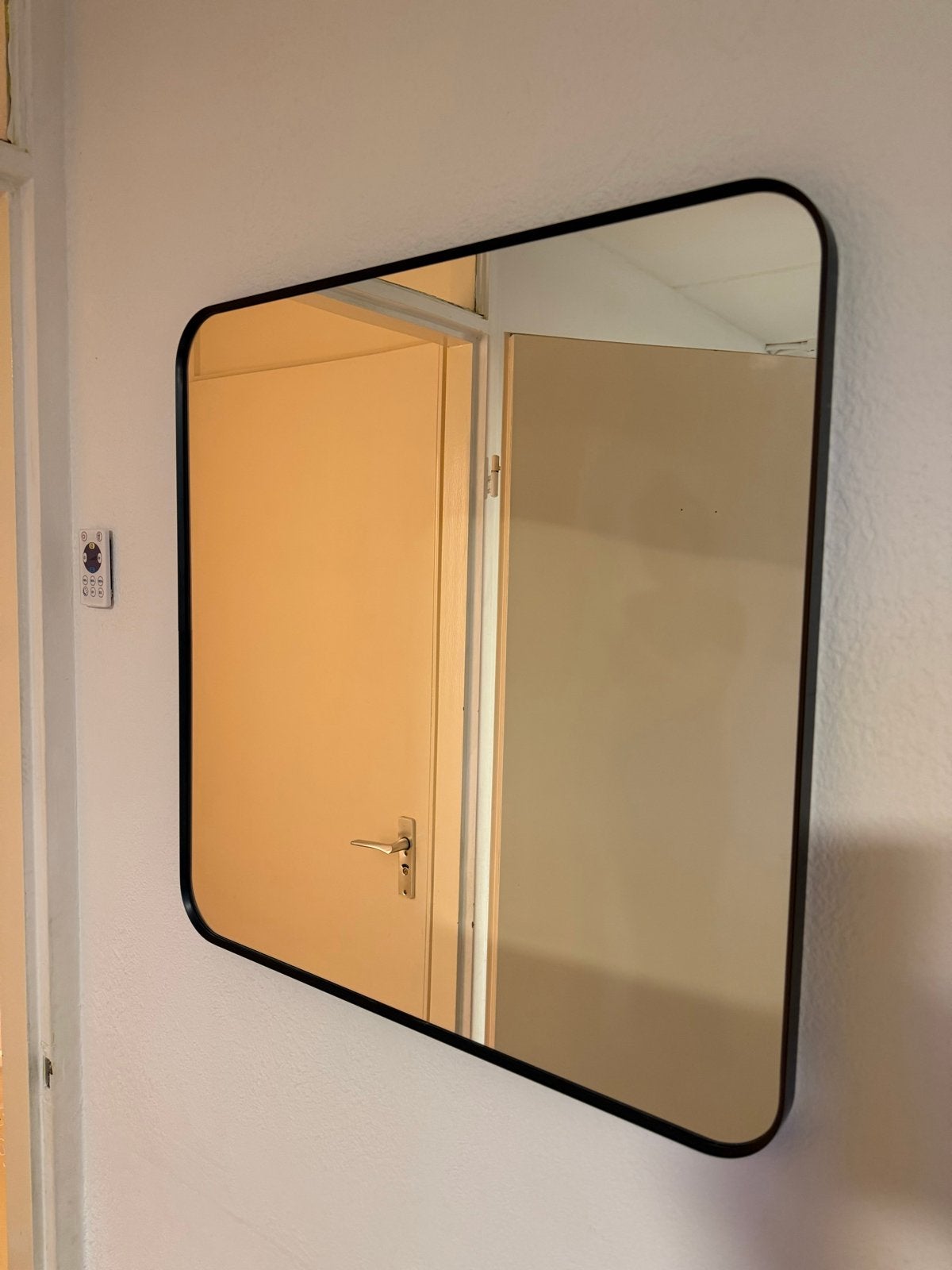 IKEA Lindbyn vierkante spiegel 60x60, Ophalen, Gebruikt, Vierkant, Minder dan 100 cm