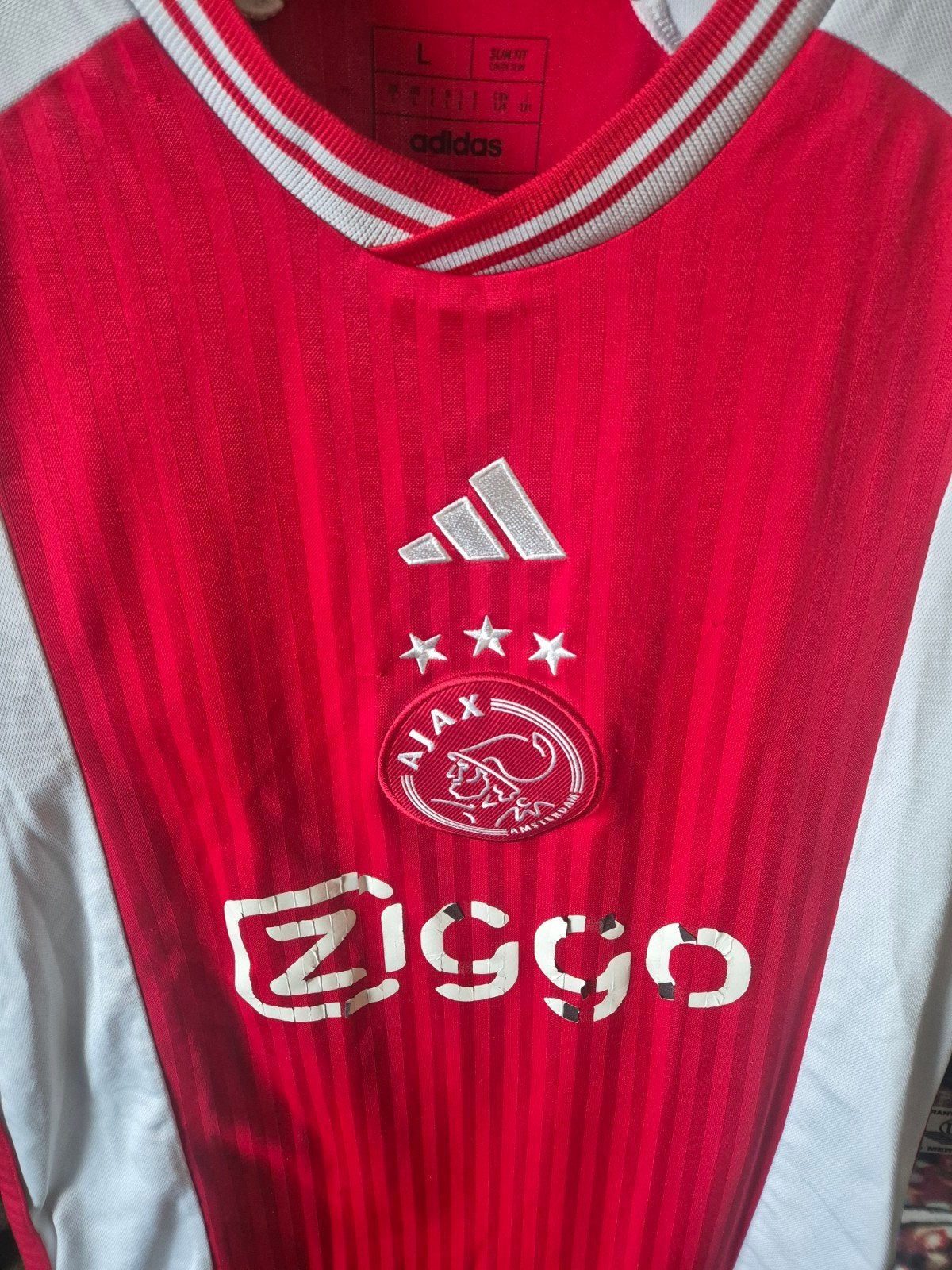 Ajax Thuisshirt 2023 Maat L - Zo goed als nieuw, Adidas, Ophalen of Verzenden, Zo goed als nieuw, Rood