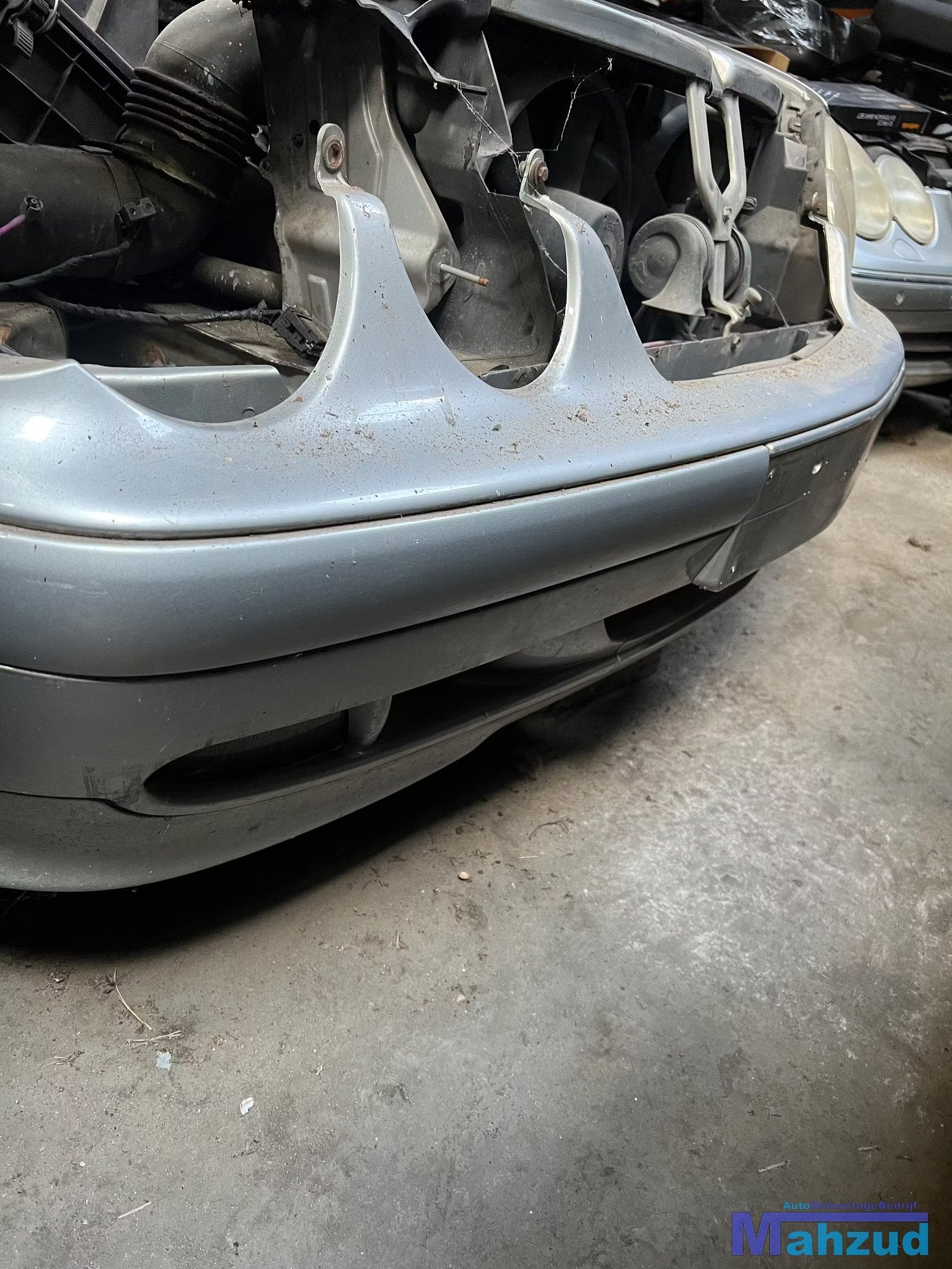 MERCEDES CLK W208 Zilver 744 voorbumper 1998-2002, Gebruikt, Mercedes-Benz AG, Voor, Mercedes-Benz