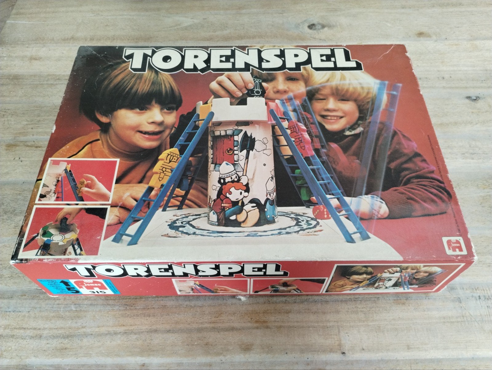 Torenspel Jumbo Garnalle - Vintage Bordspel, Drie of vier spelers, Ophalen of Verzenden, Gebruikt, Jumbo Garnalle