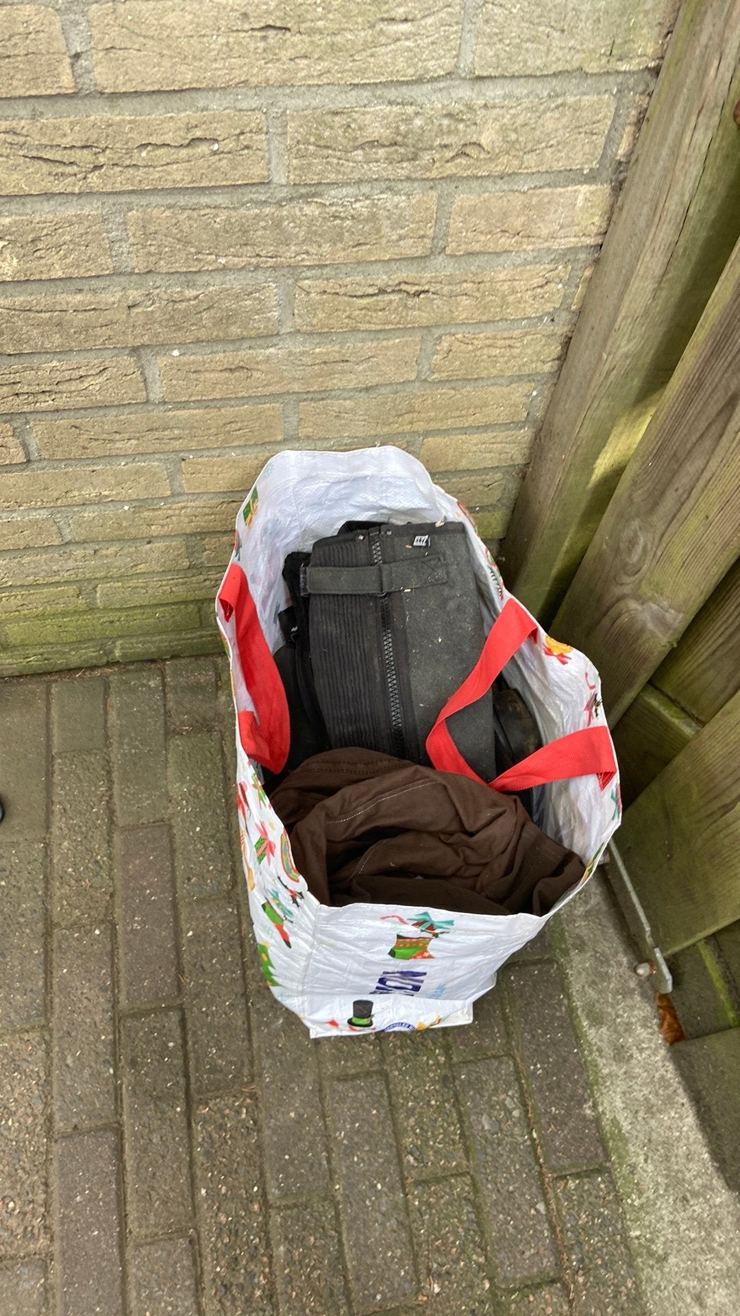 Tas met chaps en jopphurs, Ophalen, Zo goed als nieuw