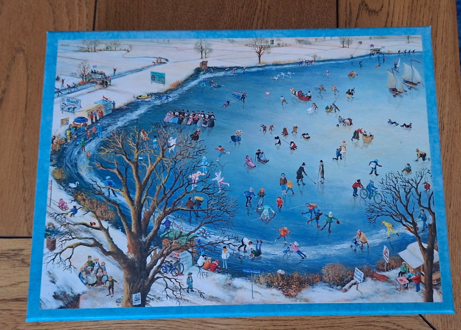 Winterse Schaats Puzzel 1000 Stukjes - Bekking & Blitz, Ophalen of Verzenden, 500 t/m 1500 stukjes, Zo goed als nieuw, Legpuzzel