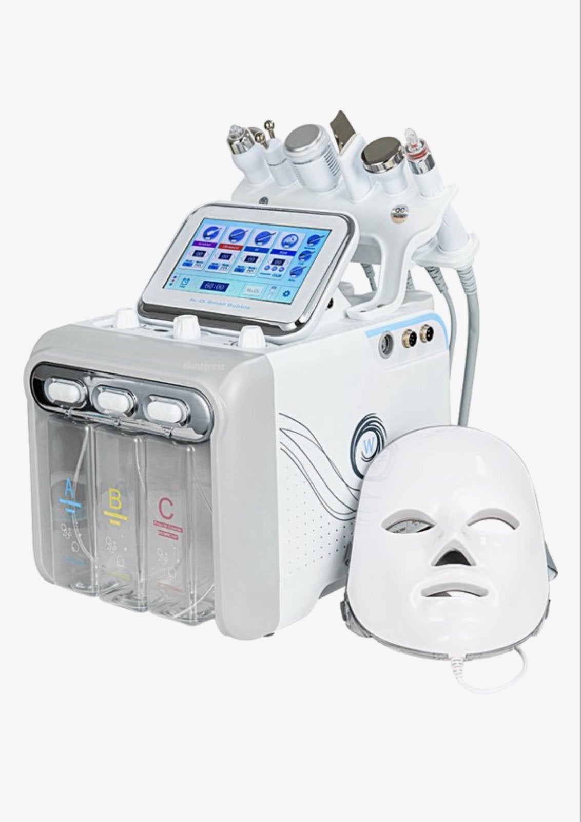 Professionele 7-in-1 HydraFacial Huidverzorgingsapparaat, Ophalen, Zo goed als nieuw, Gehele gezicht, Verzorging