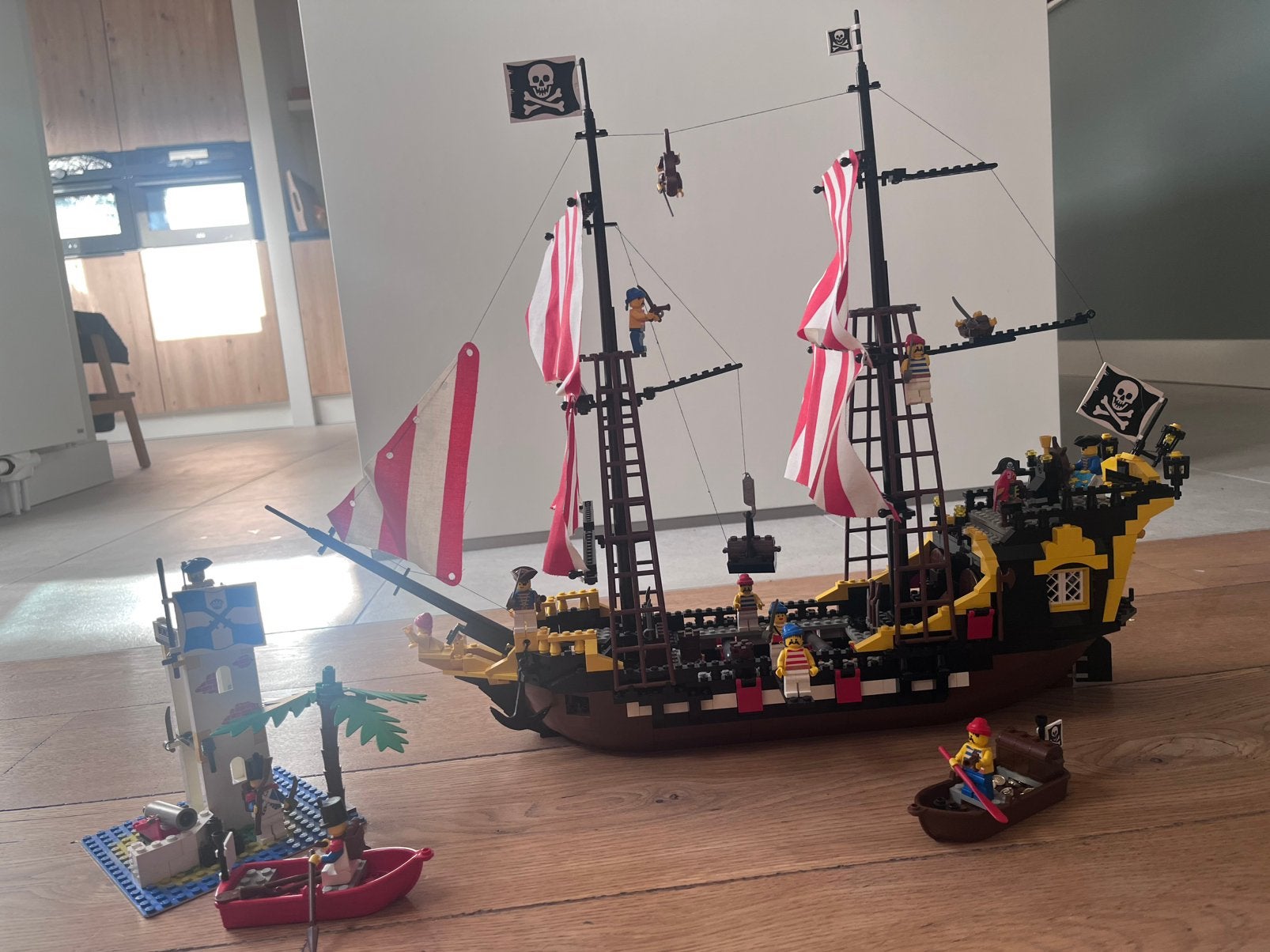 Lego 6285 Pirates Black Seas Barracuda en 6265 Sabre Island, Ophalen, Gebruikt, Complete set, Lego