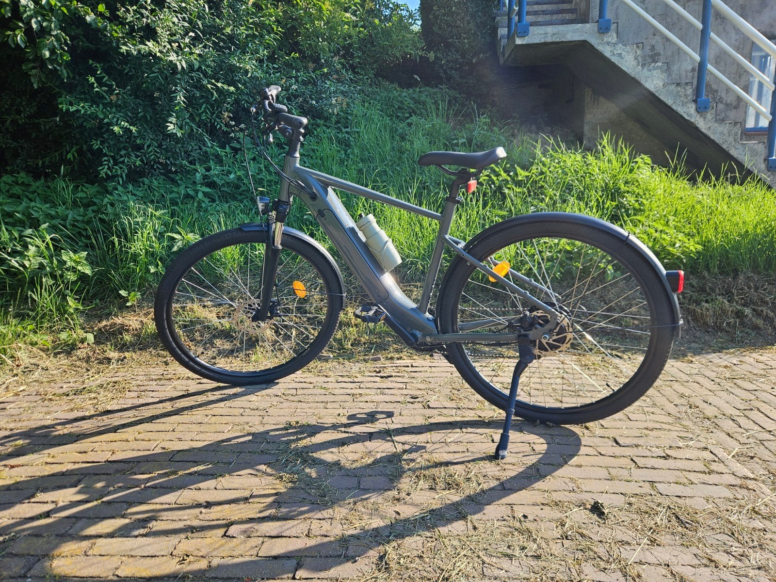 Decathlon Rockrider L/XL electrisch grijs, 51 tot 55 cm, Ophalen, Zo goed als nieuw, Overige merken