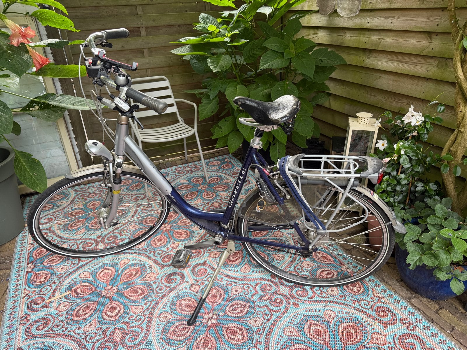 Gazelle Lausanne Goldline Damesfiets 27 versnellingen, Fietsen en Brommers, Ophalen, 28 inch, Velgrem, Meer dan 20 versnellingen
