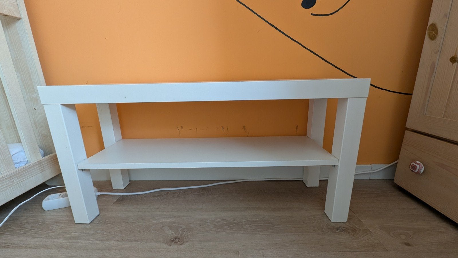 Ikea Lack TV meubel - Wit, Ophalen, Gebruikt, 50 tot 100 cm, Minder dan 100 cm