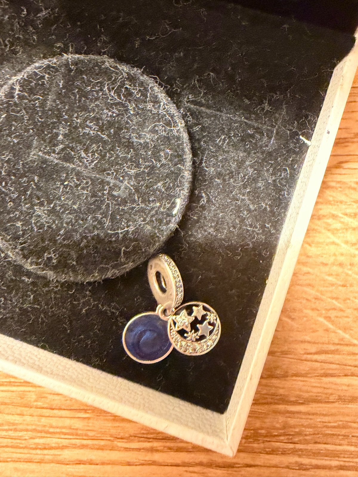 Pandora bedel 'I Love You to the Moon and Back', Pandora, Ophalen of Verzenden, Zo goed als nieuw, 1 bedel