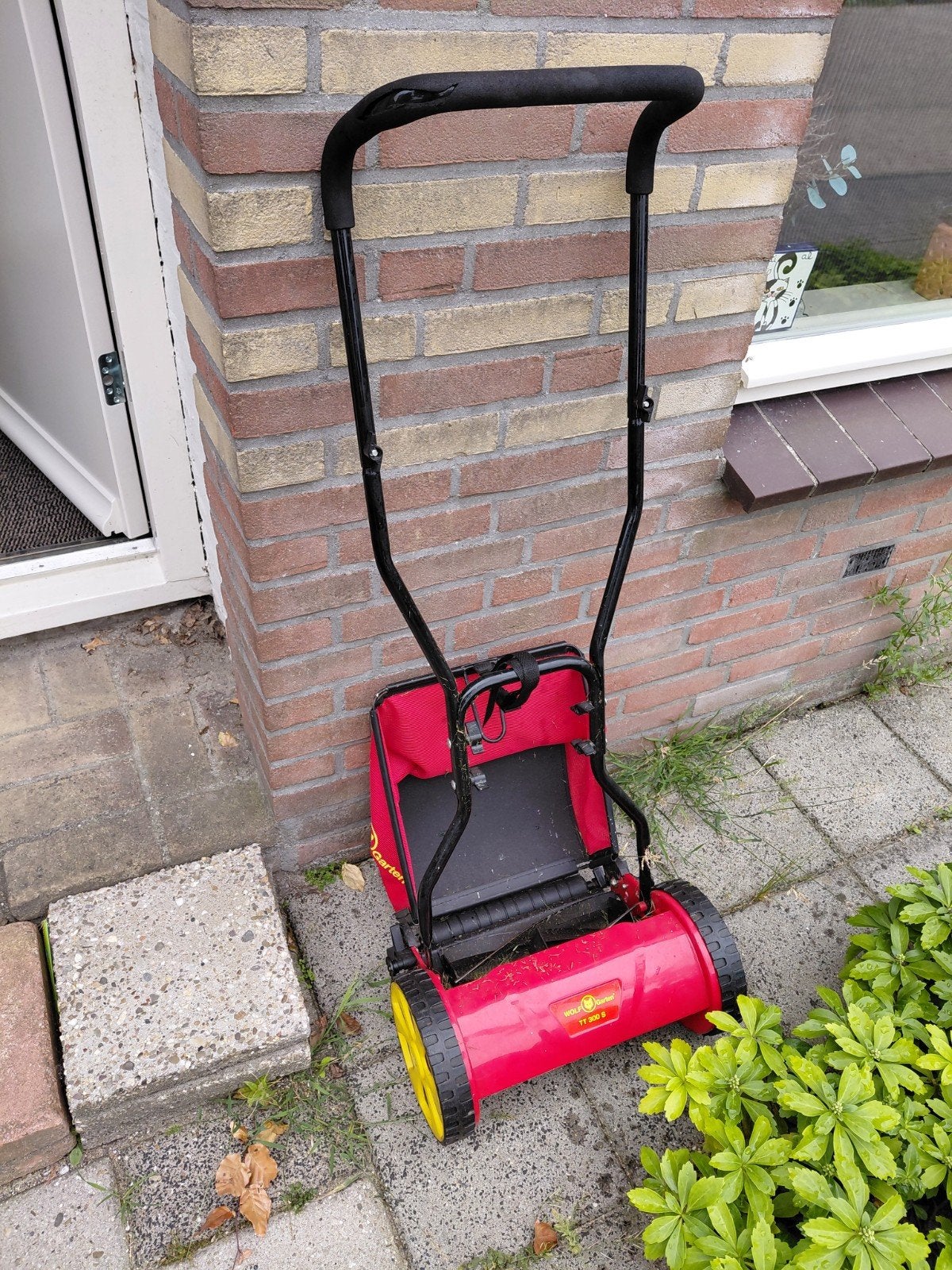 Wolf-Garten TT 350 S handgrasmaaier met opvangzak, Tuin en Terras, Grasmaaiers, Ophalen, Gebruikt, Handgrasmaaier, Opvangzak