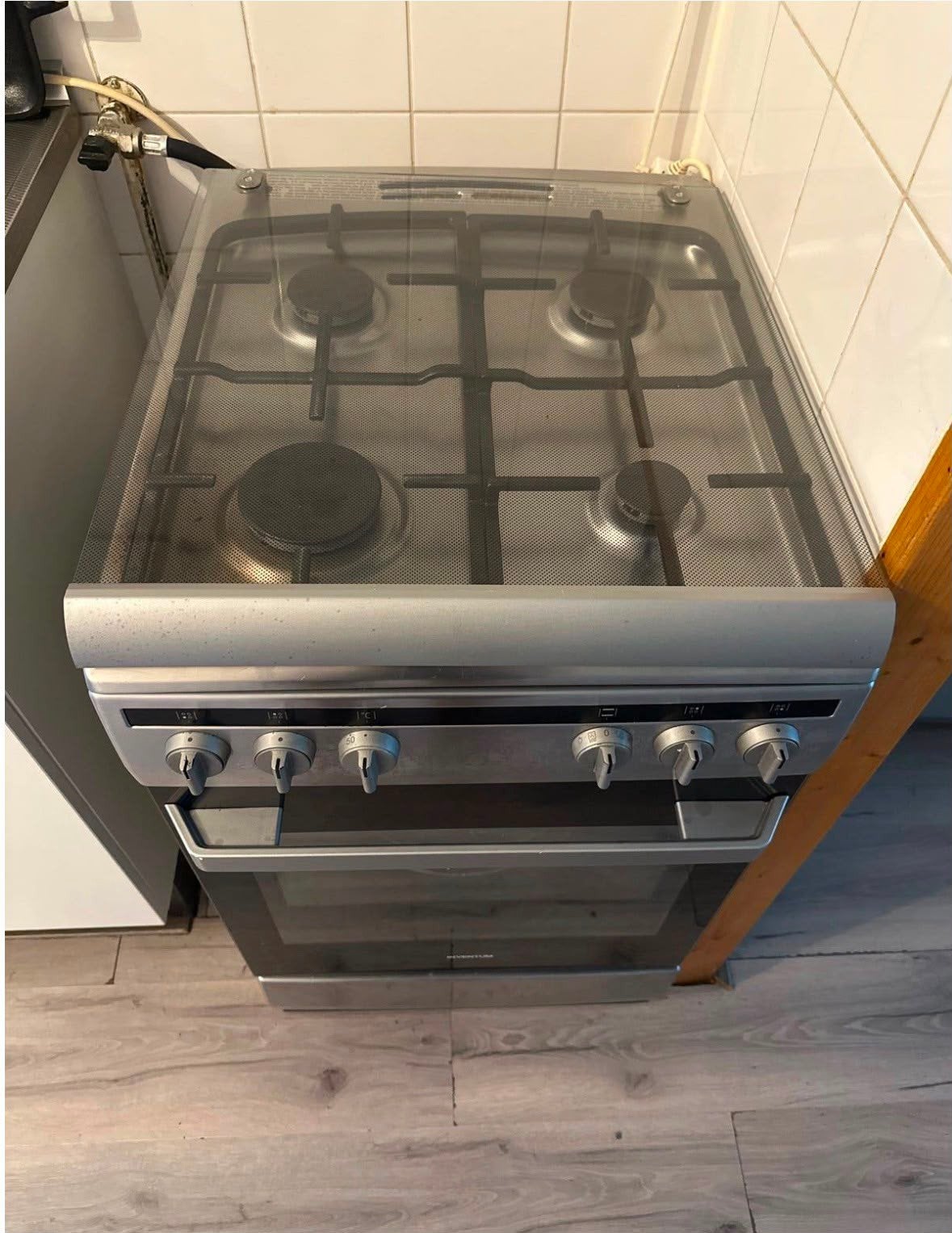 Inventum Vrijstaand Gasfornuis met Oven, Gebruikt, Hete lucht, 60 cm of meer, Energieklasse A of zuiniger