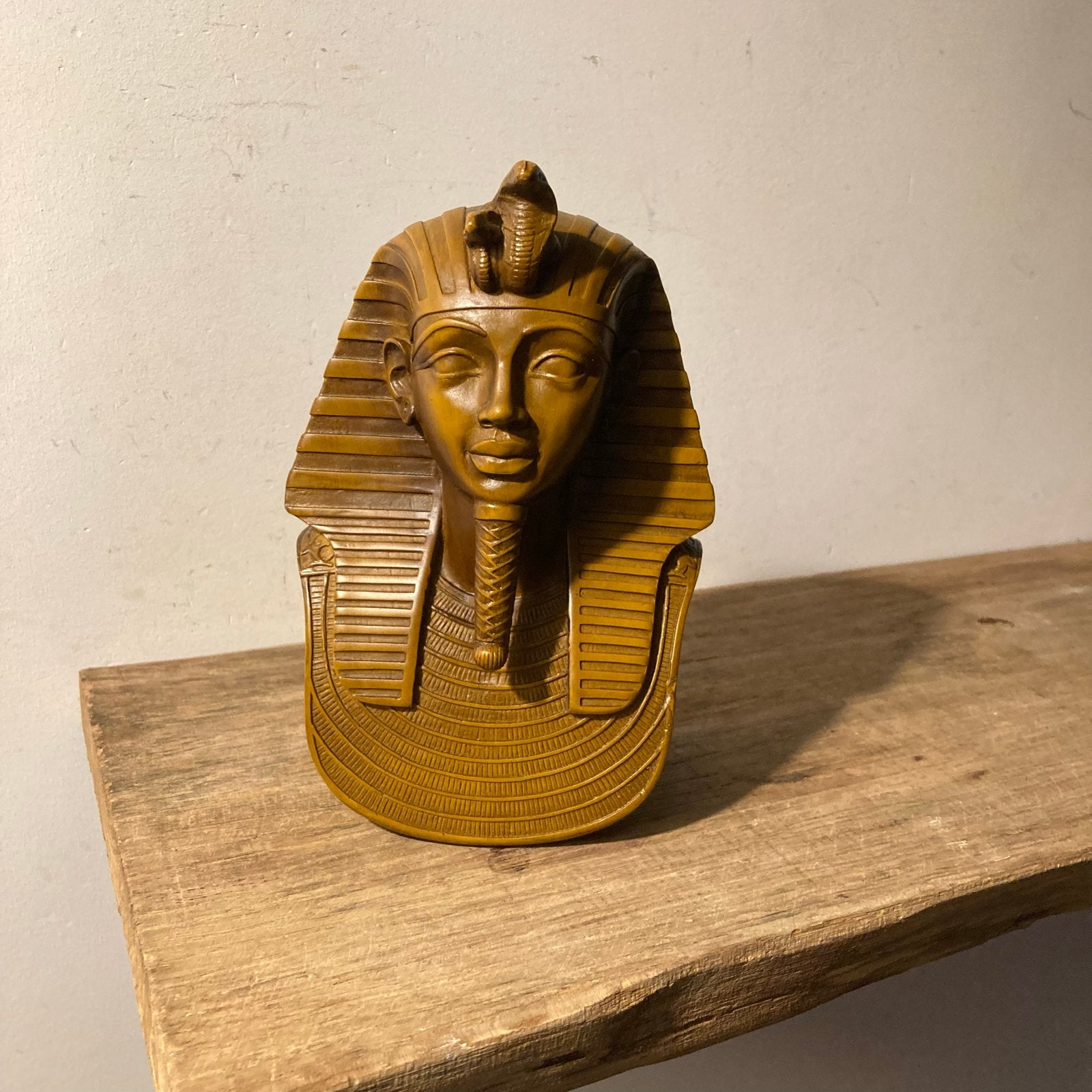 Egyptisch beeldje van Toetanchamon - 17 cm hoog, Overige onderwerpen, Minder dan 20 cm, Buste, Ophalen of Verzenden