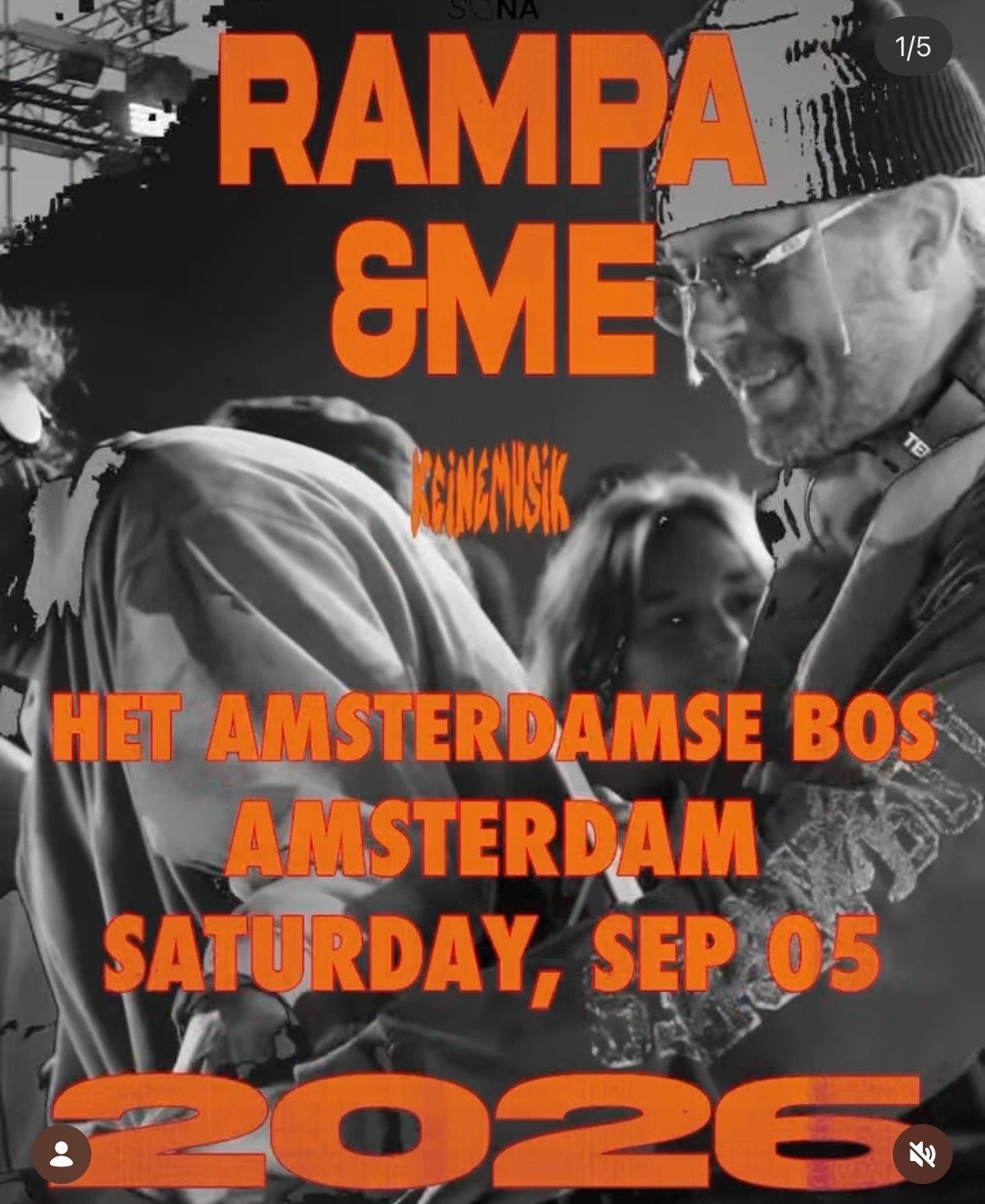 Keinemusik rampa &me 2xGA Amsterdam 05/09, Tickets en Kaartjes, Concerten | House, Techno en Trance, Twee personen, September