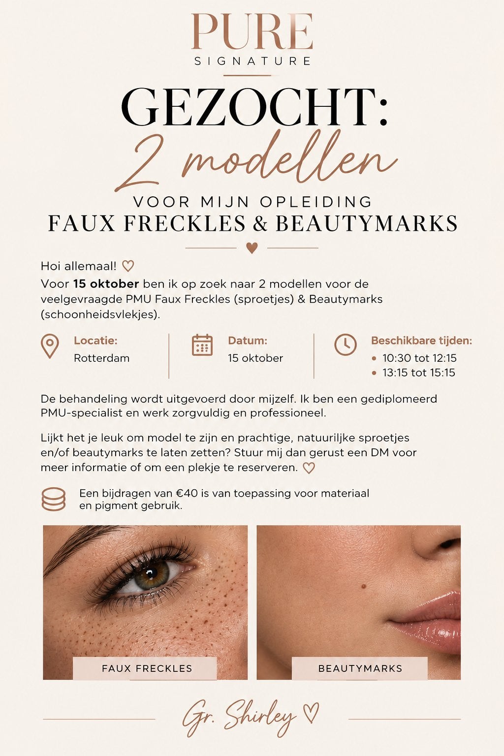 2 modellen gezocht, Vacatures, Overige niveaus, Starter, Overige vormen