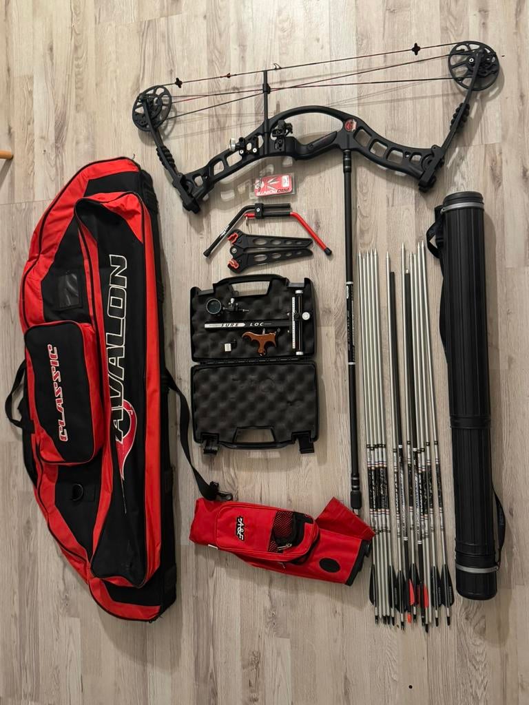 Compound boog - Hoyt Pro Hawk - volledige set - Linkshandig, Ophalen of Verzenden, Compoundboog