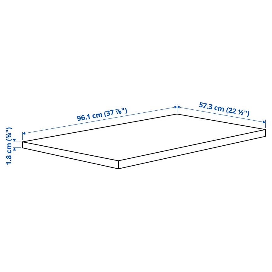 3x IKEA KOMPLEMENT Plank wit 100x58 cm, Ophalen, Gebruikt