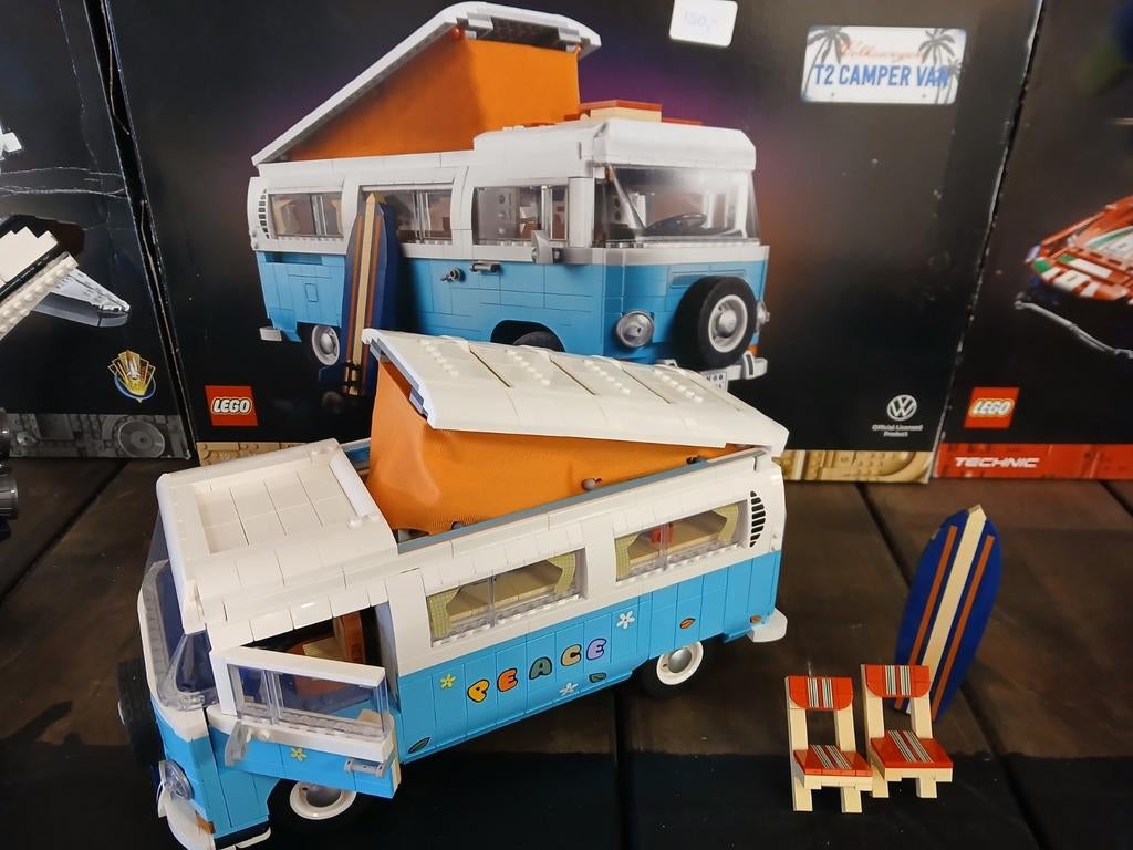 Lego Volkswagen T2 Camper Van - Iconische Hippiebus, Ophalen of Verzenden
