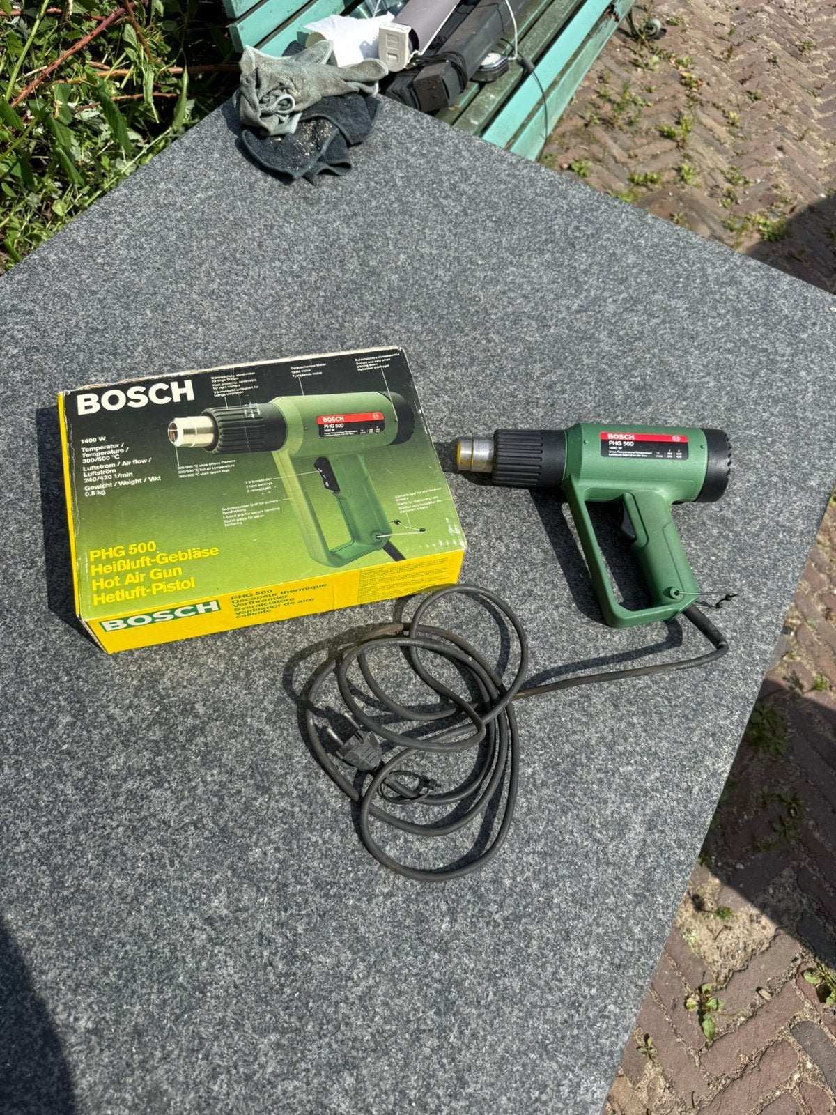 Hetelucht pistool / Warmte pistool - Bosch - PHG 500, Bosch, Gebruikt, Overige typen, Ophalen of Verzenden
